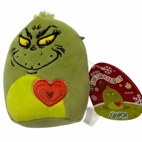 Squishmallows How the Grinch Stole Christmas Grinch & Max Plush Pillow Set - Picture 2 of 7